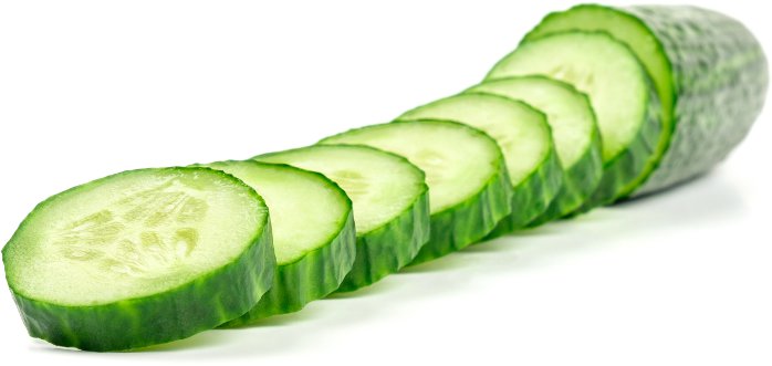 Teler in komkommers